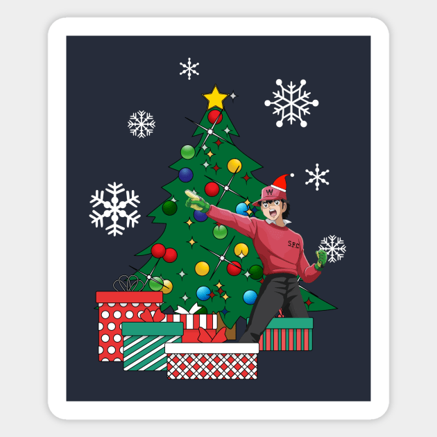 Genzo Wakabayashi Around The Christmas Tree Captain Tsubasa Sticker by Nova5